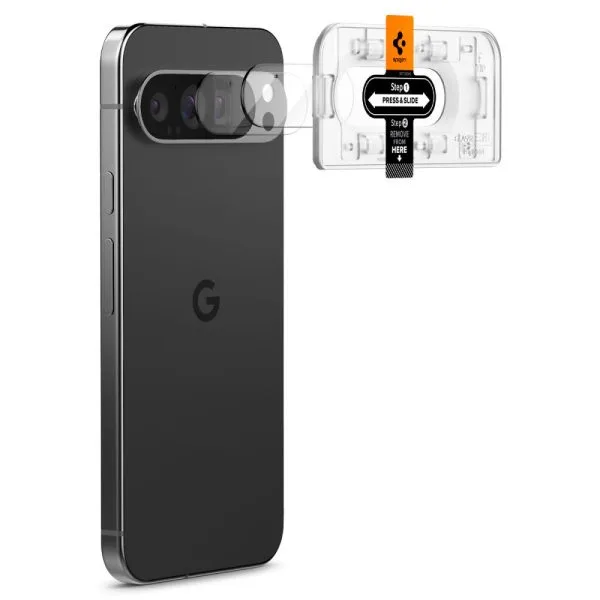 SPIGEN OPTIK.TR EZ FIT CAMERA PROTECTOR 2-PACK GOOGLE PIXEL 9 PRO XL CRYSTAL CLEAR (AGL08446) - Image 10